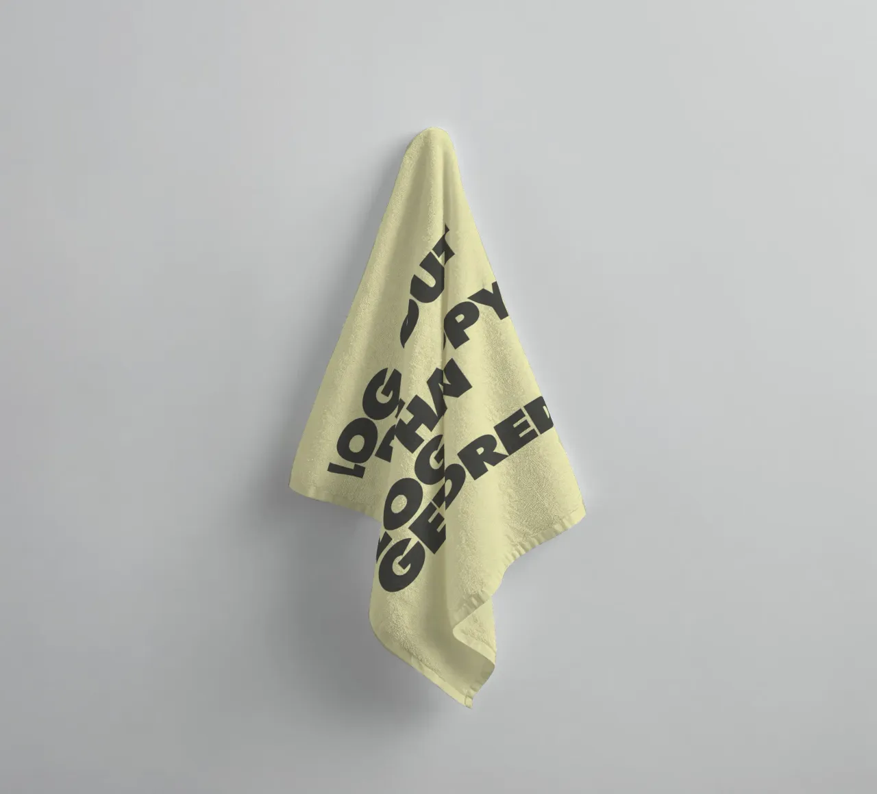 Log Out Be Happy Log In Get Bored Funny Bold Digital Detox towel by THE MOTIVATED TYPE