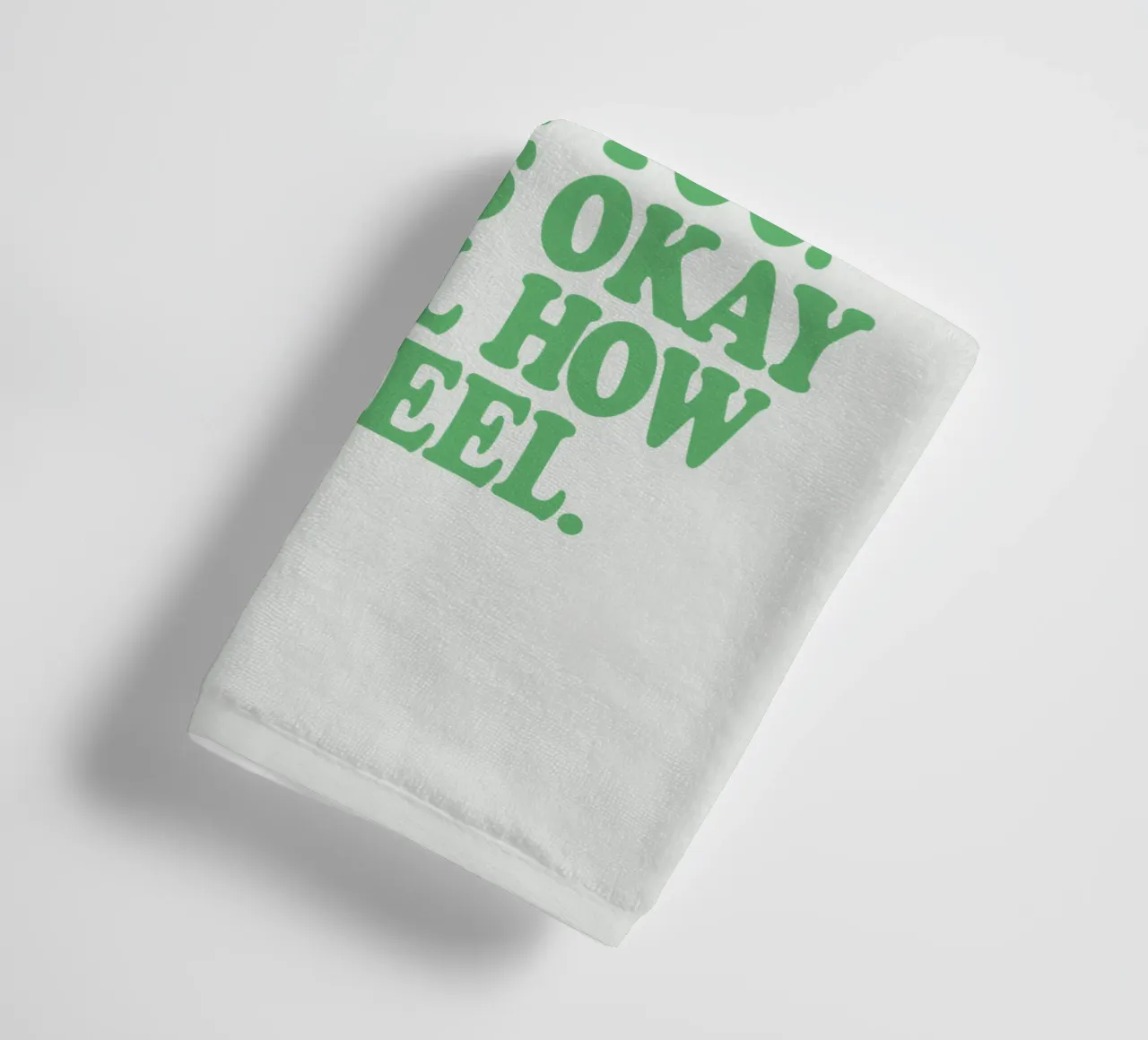 Someone Else Out There Gets it Too Mental Health Print towel by THE MOTIVATED TYPE