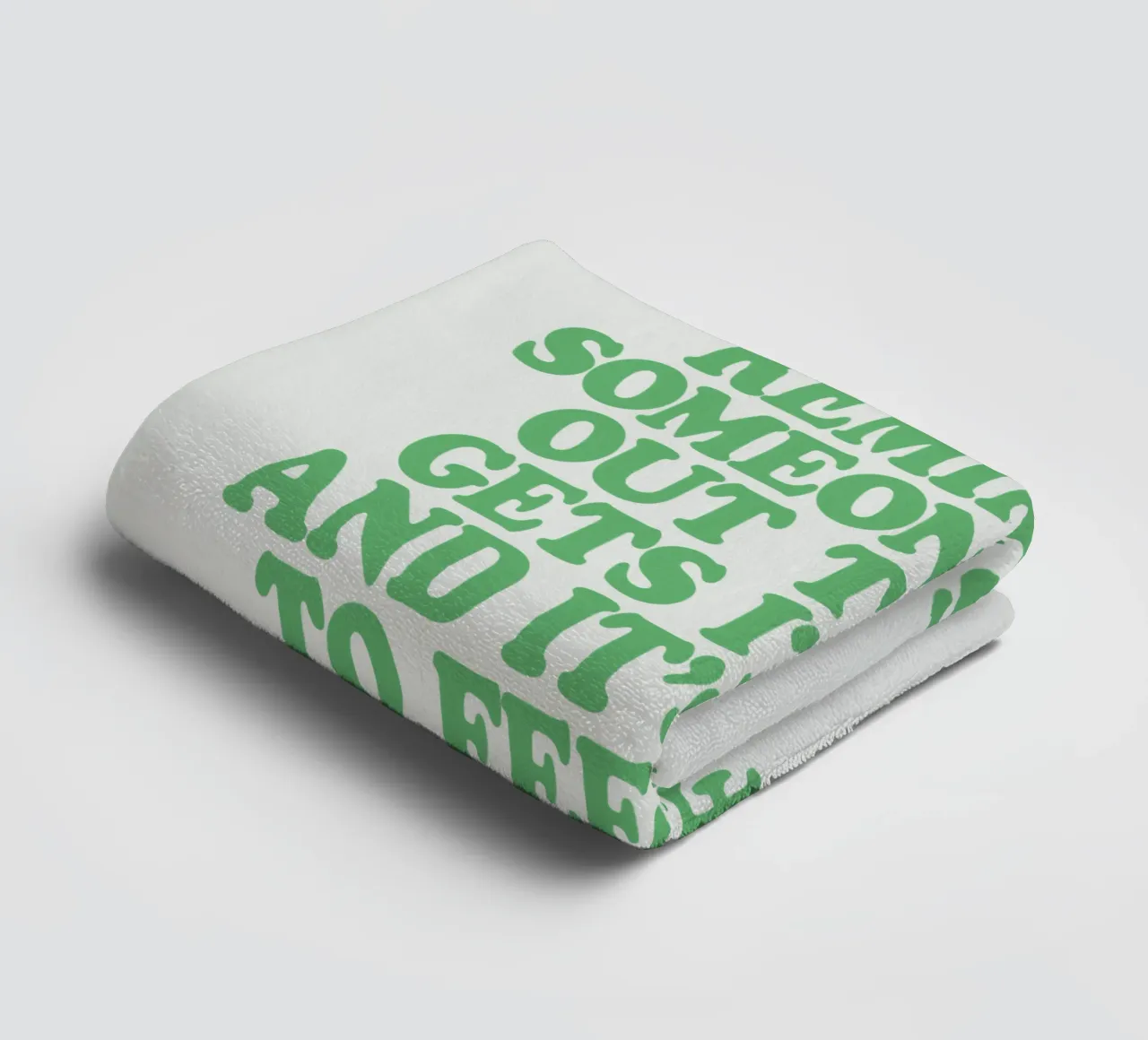 Someone Else Out There Gets it Too Mental Health Print towel by THE MOTIVATED TYPE