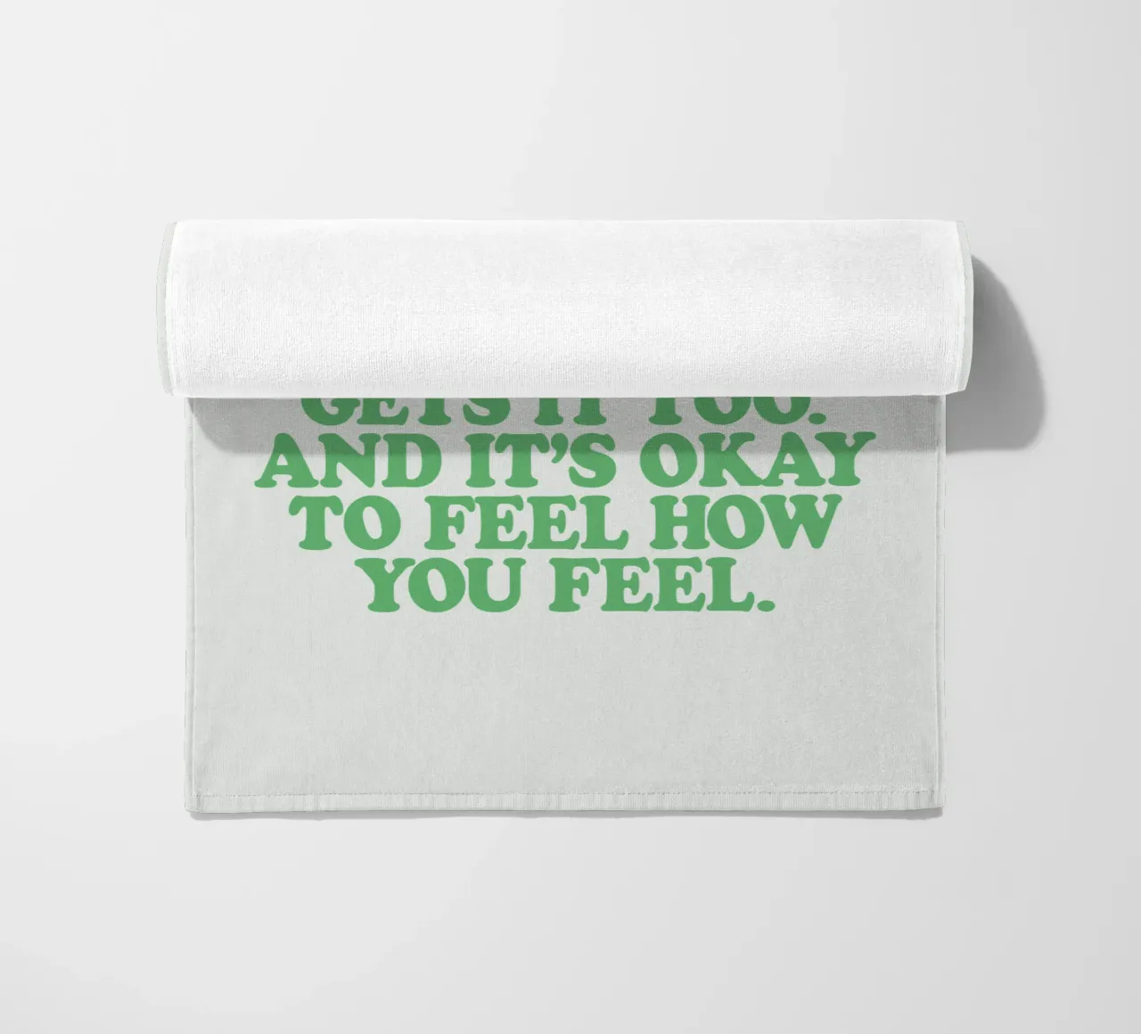 Someone Else Out There Gets it Too Mental Health Print beach towel by THE MOTIVATED TYPE
