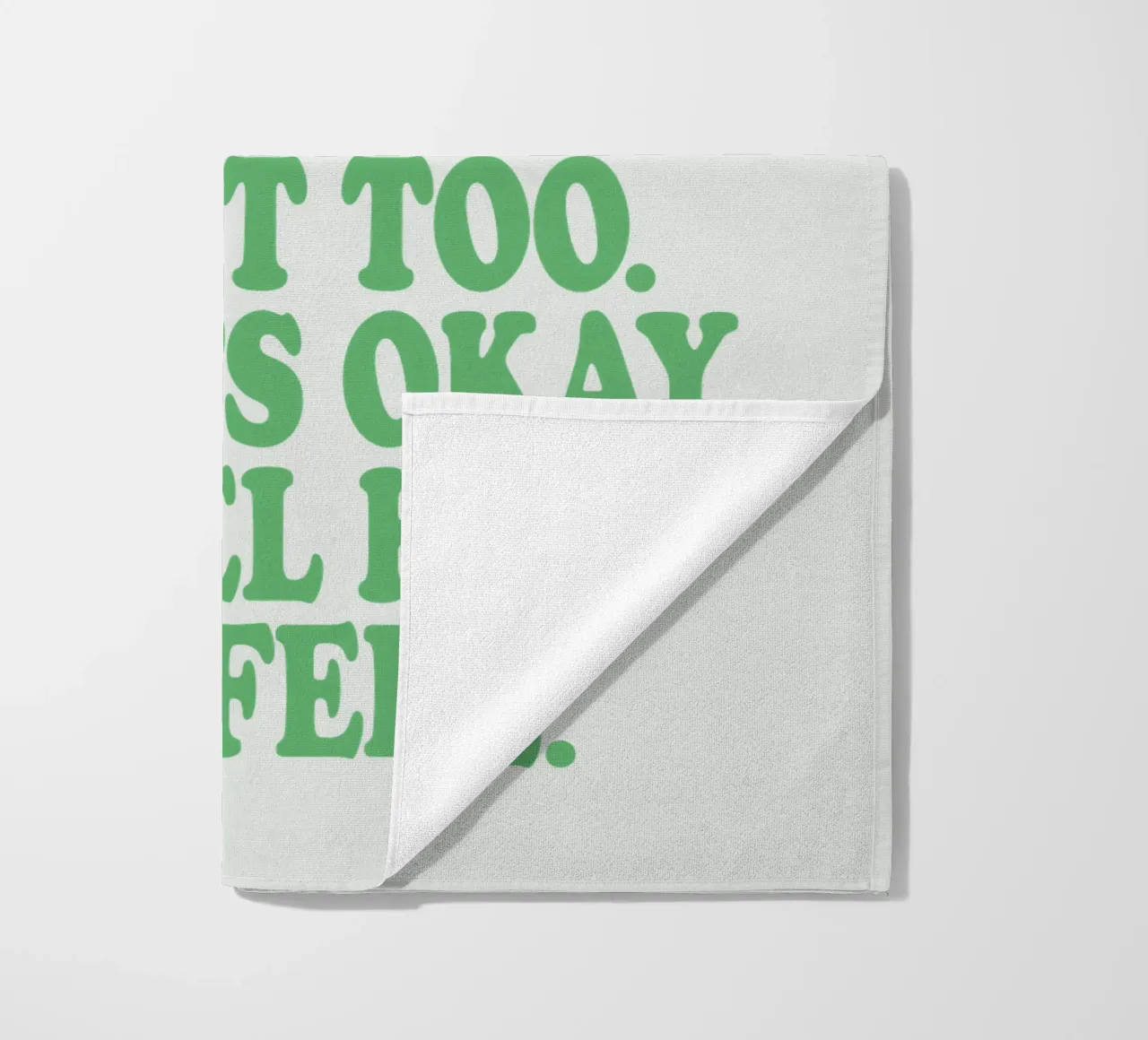 Someone Else Out There Gets it Too Mental Health Print beach towel by THE MOTIVATED TYPE