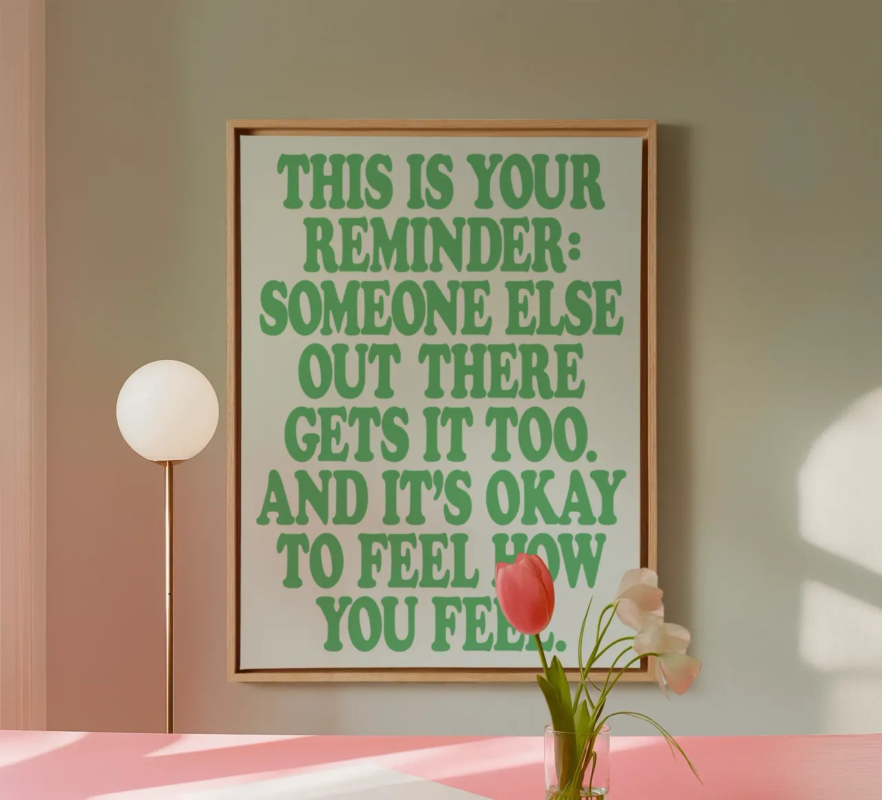 Someone Else Out There Gets it Too Mental Health Print canvas by THE MOTIVATED TYPE