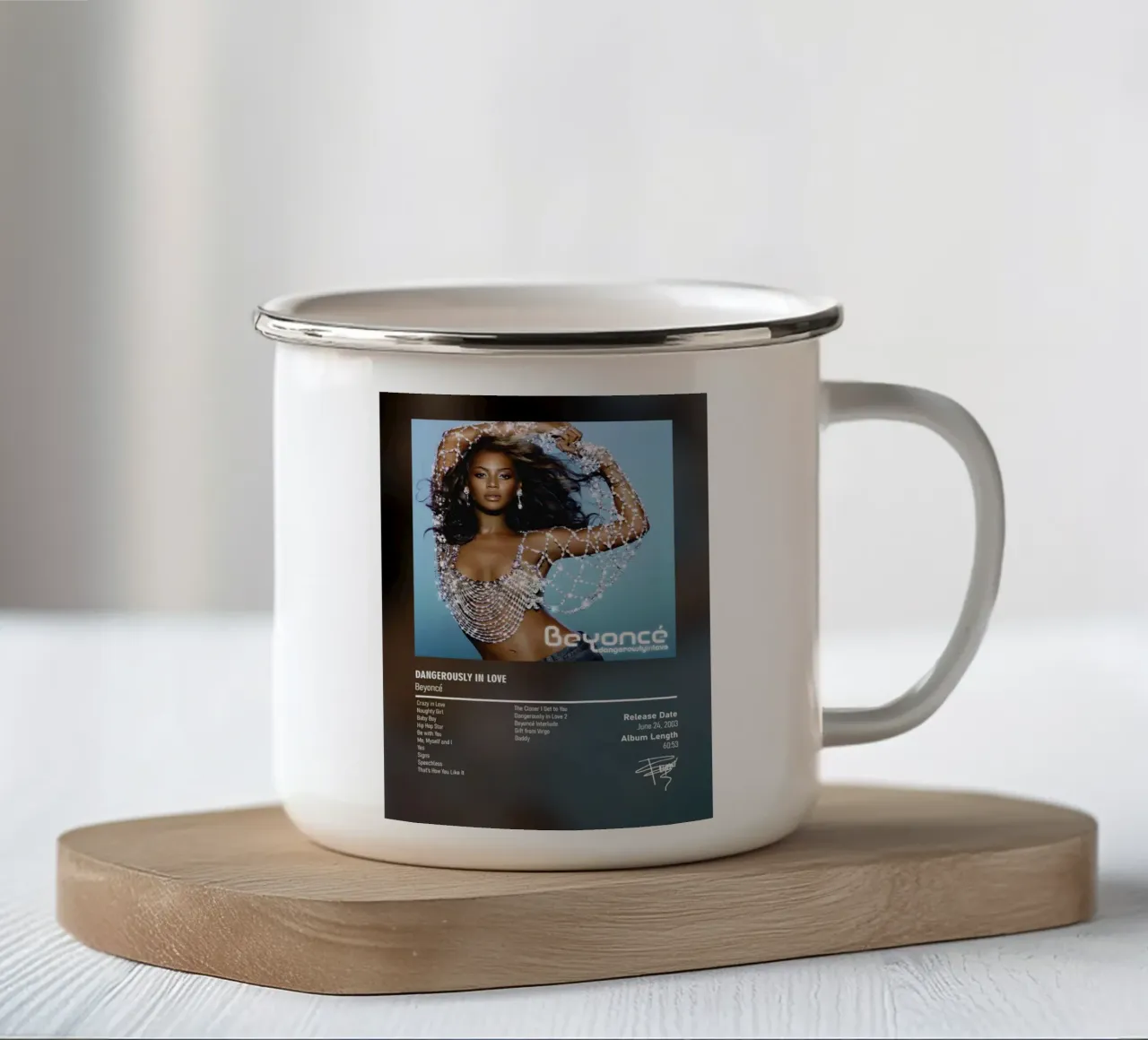 Dangerously in Love By Beyoncé tazza in smalto da DGUnder