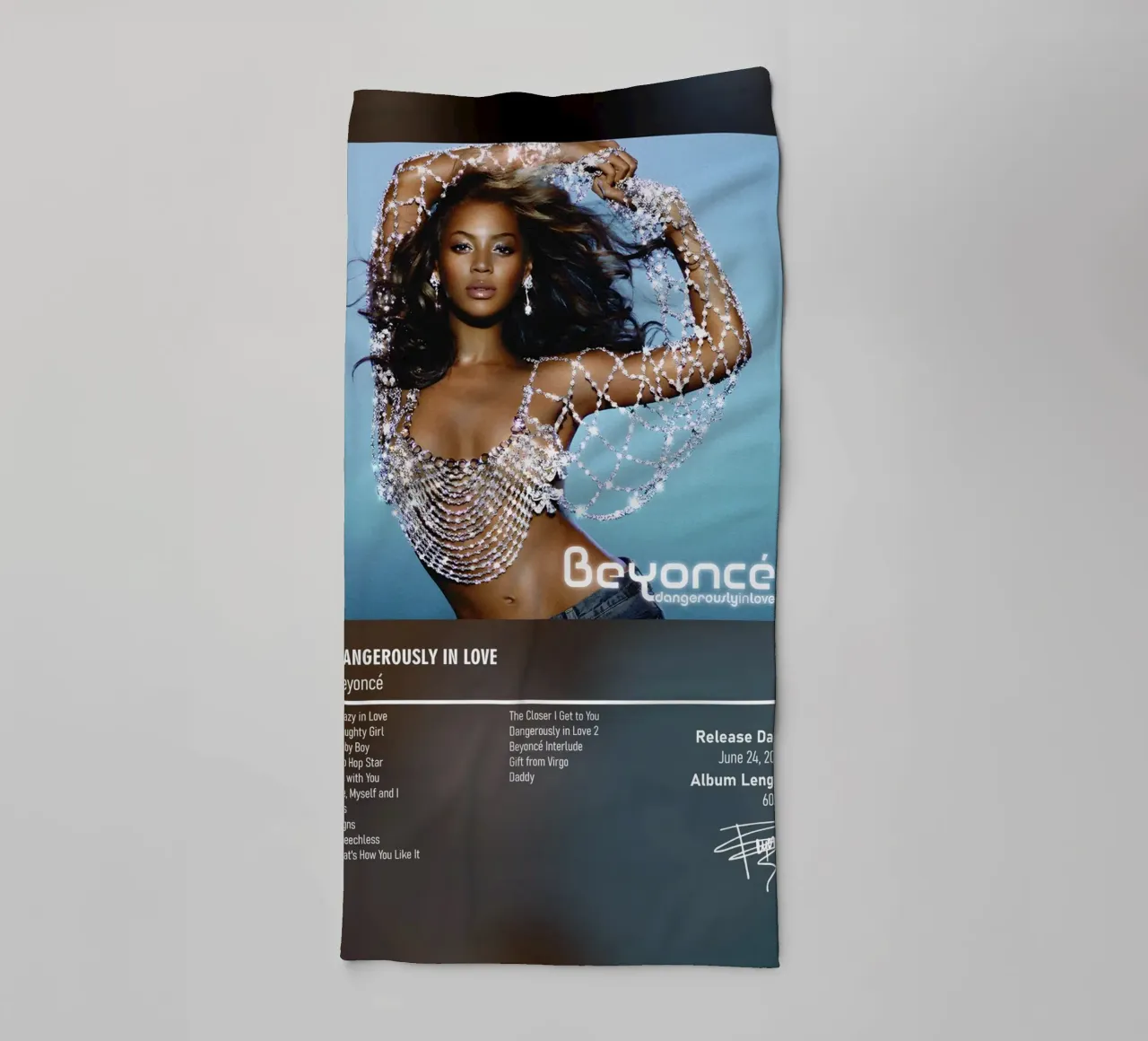 Dangerously in Love By Beyoncé asciugamano da bagno da DGUnder