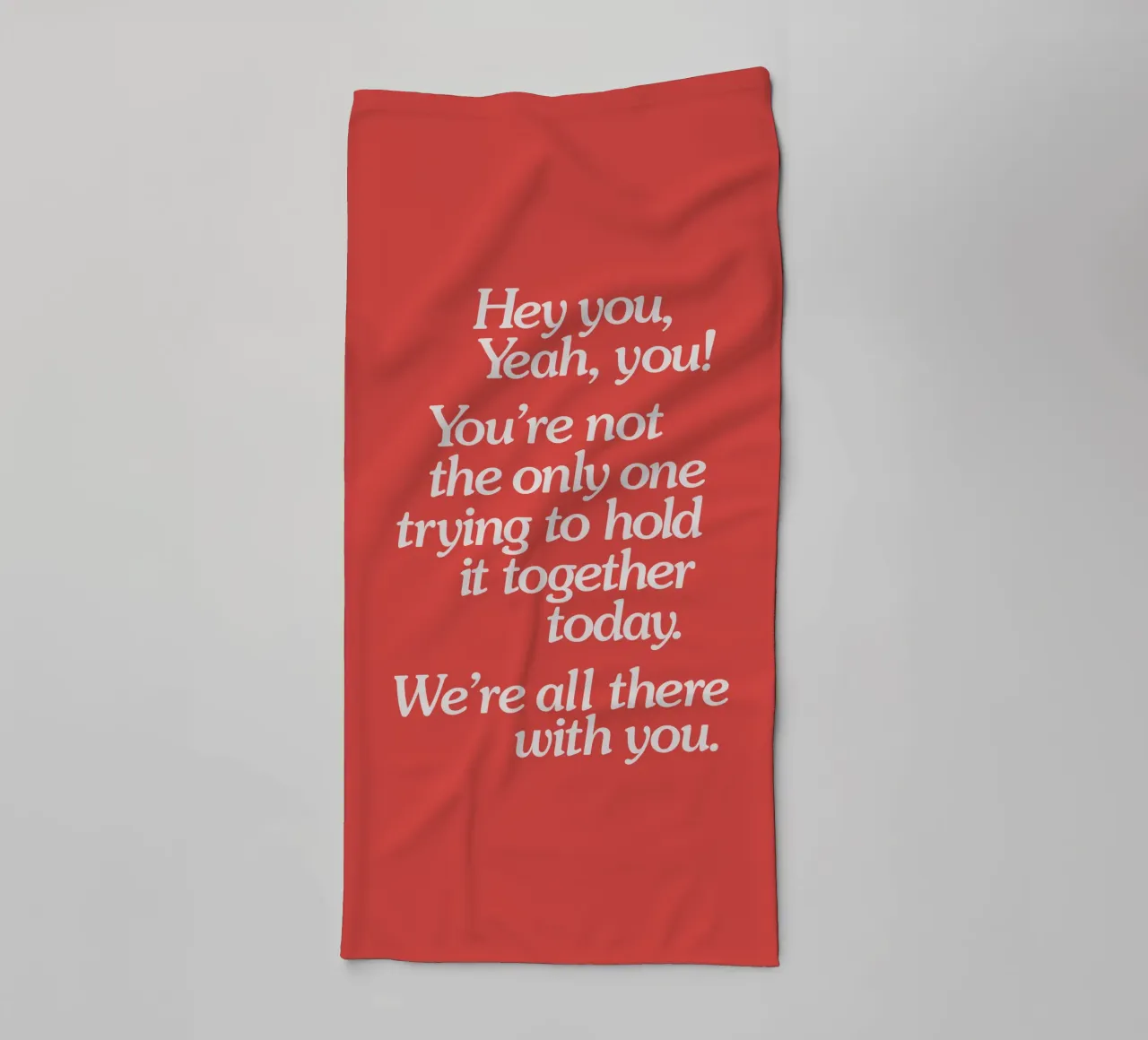Hold it Together Today Emotional Supportive Message towel by THE MOTIVATED TYPE