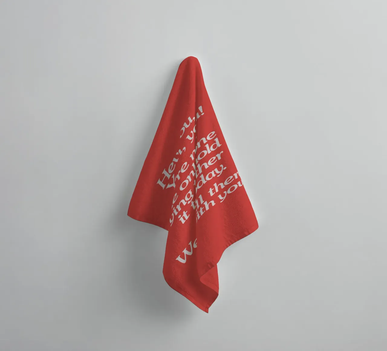 Hold it Together Today Emotional Supportive Message towel by THE MOTIVATED TYPE