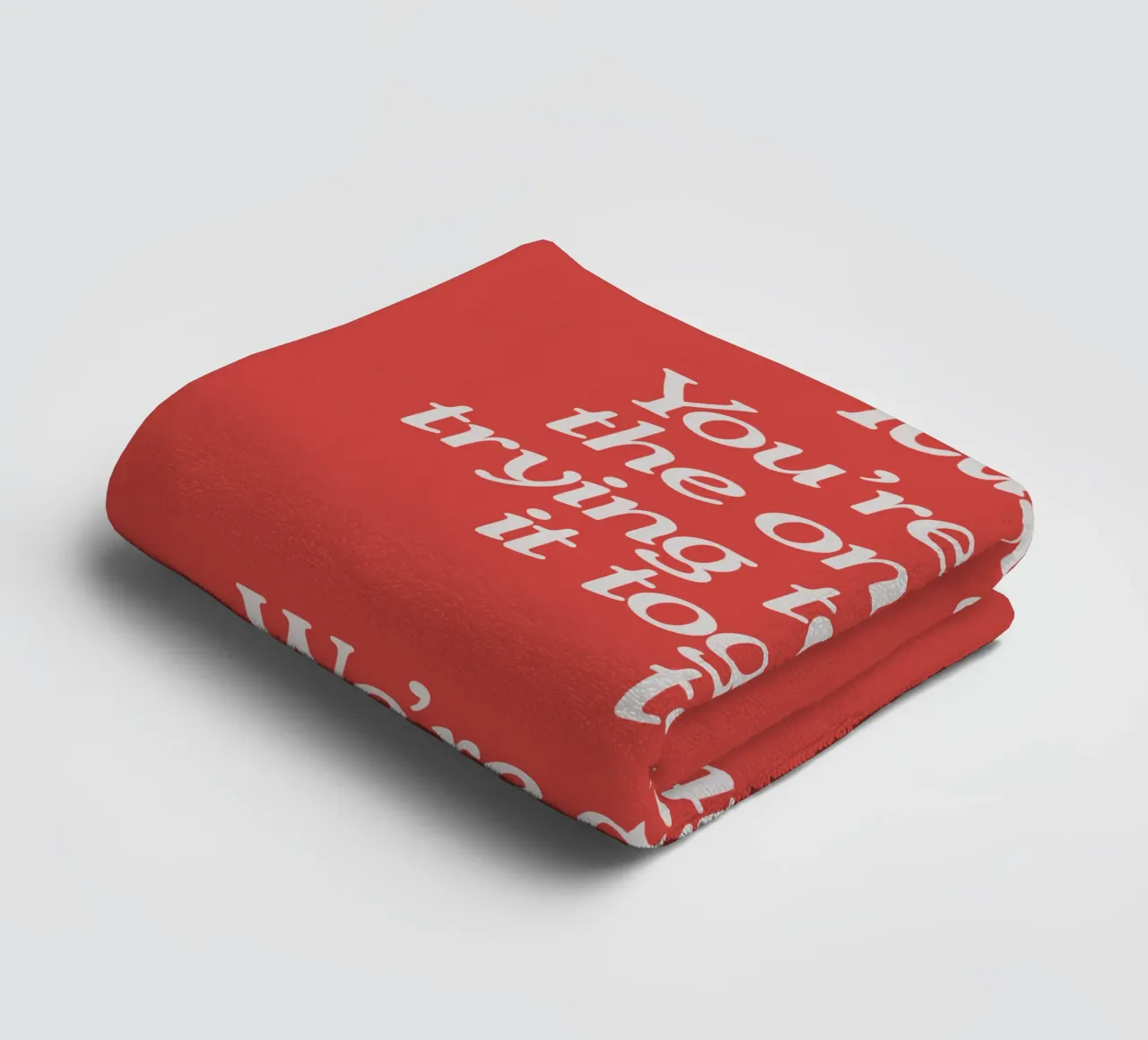 Hold it Together Today Emotional Supportive Message towel by THE MOTIVATED TYPE