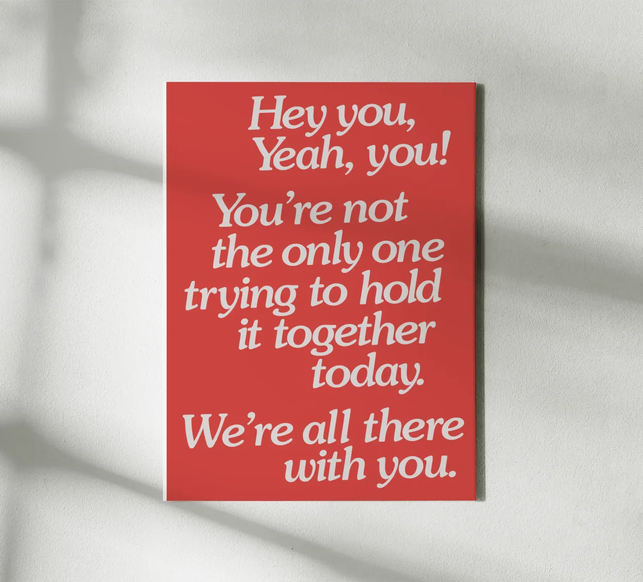 Hold it Together Today Emotional Supportive Message canvas by THE MOTIVATED TYPE