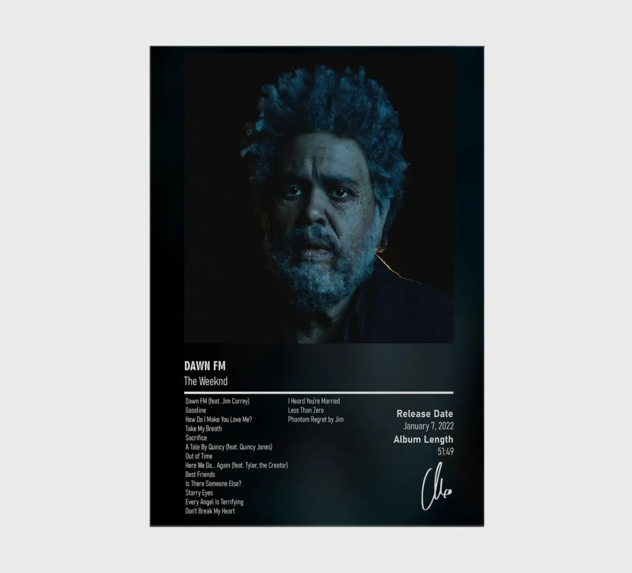 Dawn FM (2022) by The Weeknd carnet de notes de DGUnder