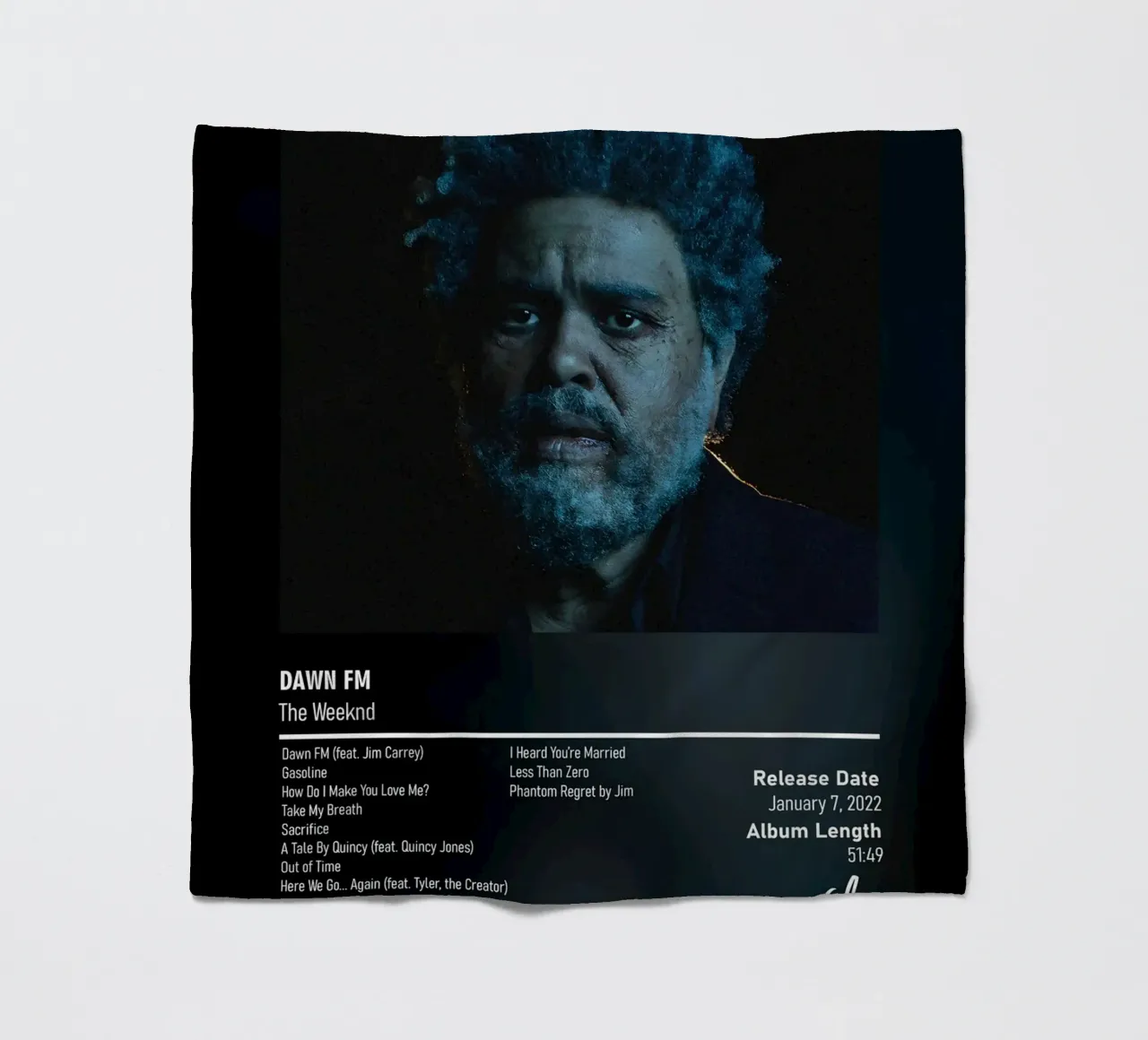 Dawn FM (2022) by The Weeknd coperta in pile da DGUnder