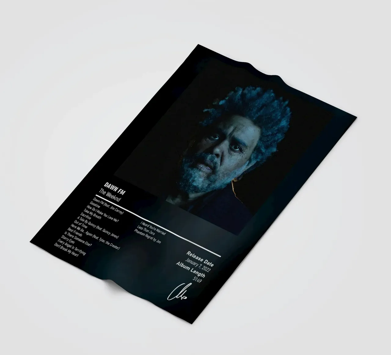 Dawn FM (2022) by The Weeknd coperta in pile da DGUnder
