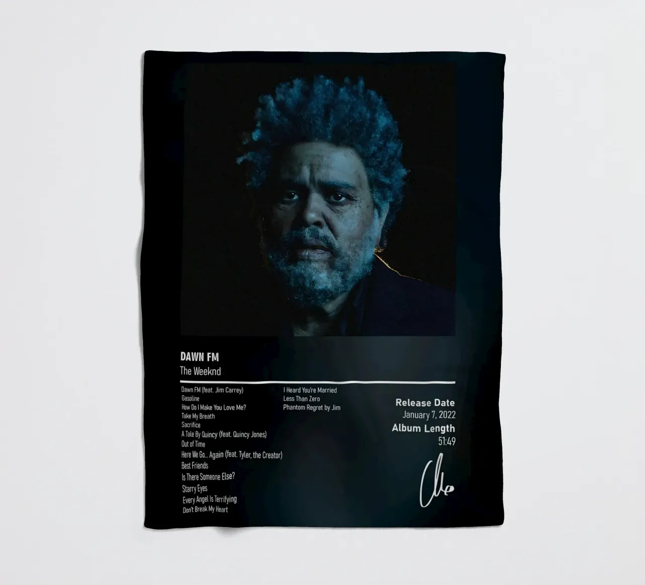 Dawn FM (2022) by The Weeknd coperta in pile da DGUnder