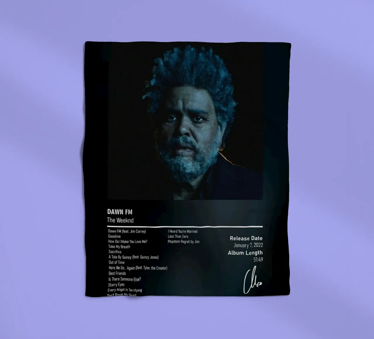 Dawn FM (2022) by The Weeknd coperta in pile da DGUnder