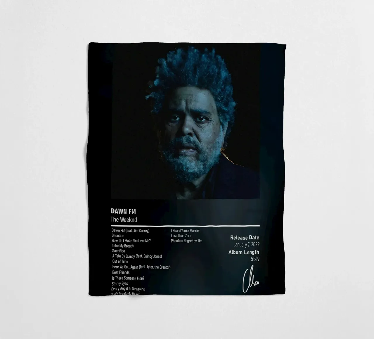 Dawn FM (2022) by The Weeknd coperta in pile da DGUnder