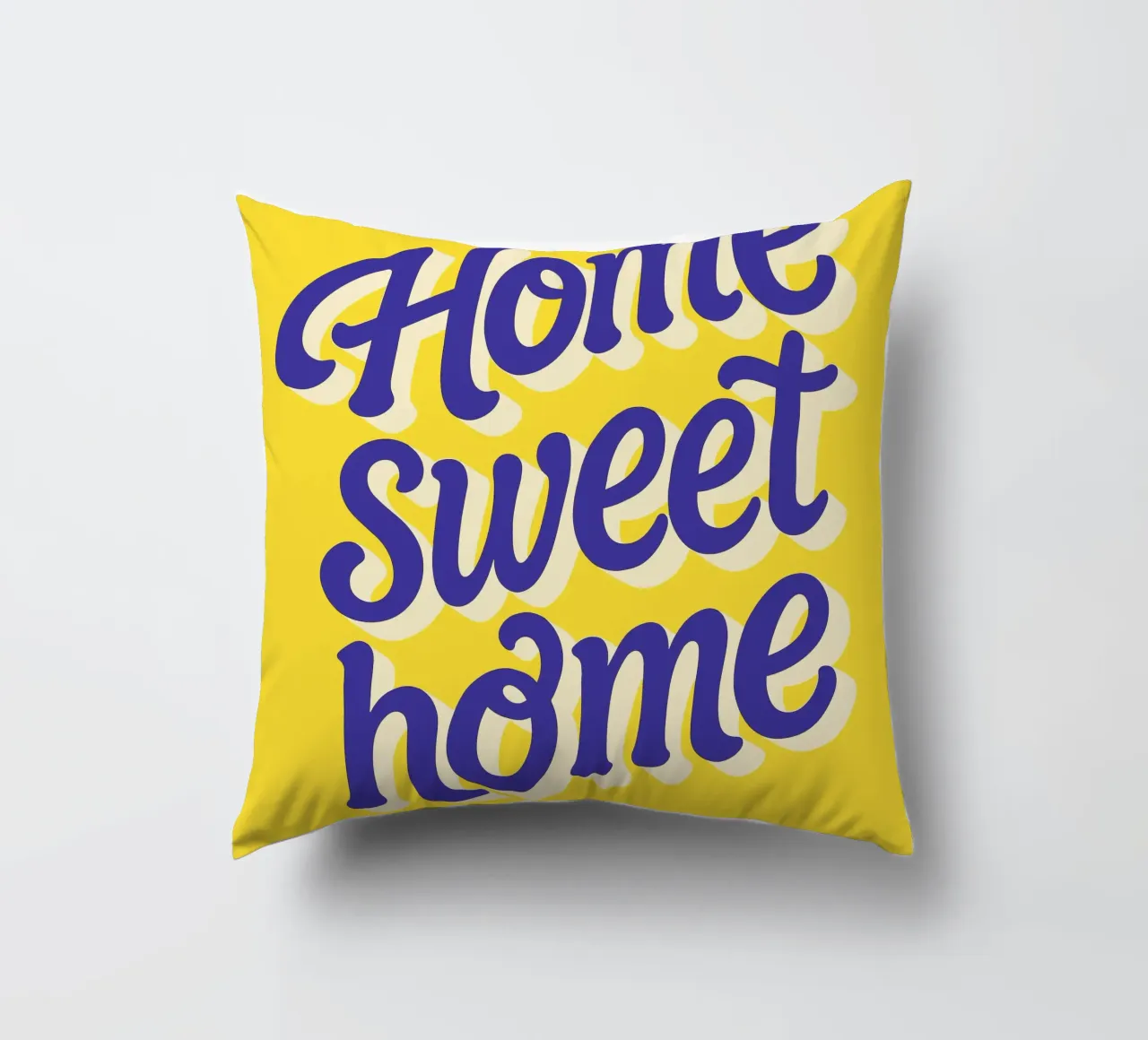 The best place to be is at home decorative cushion by QuooodZ by MooodzArt