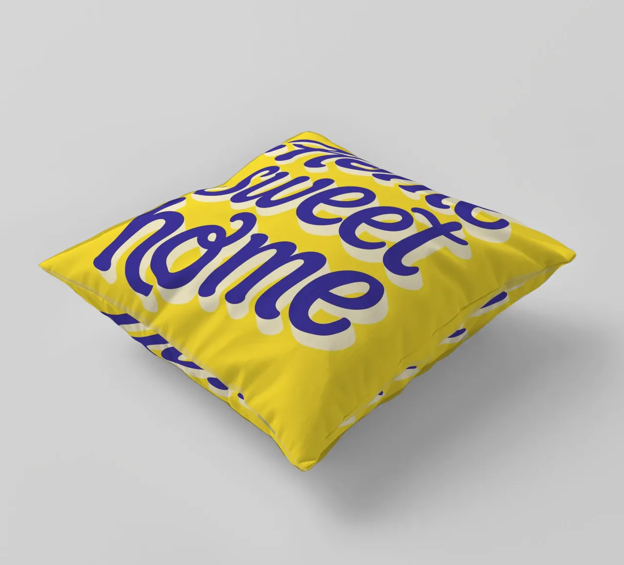The best place to be is at home decorative cushion by QuooodZ by MooodzArt