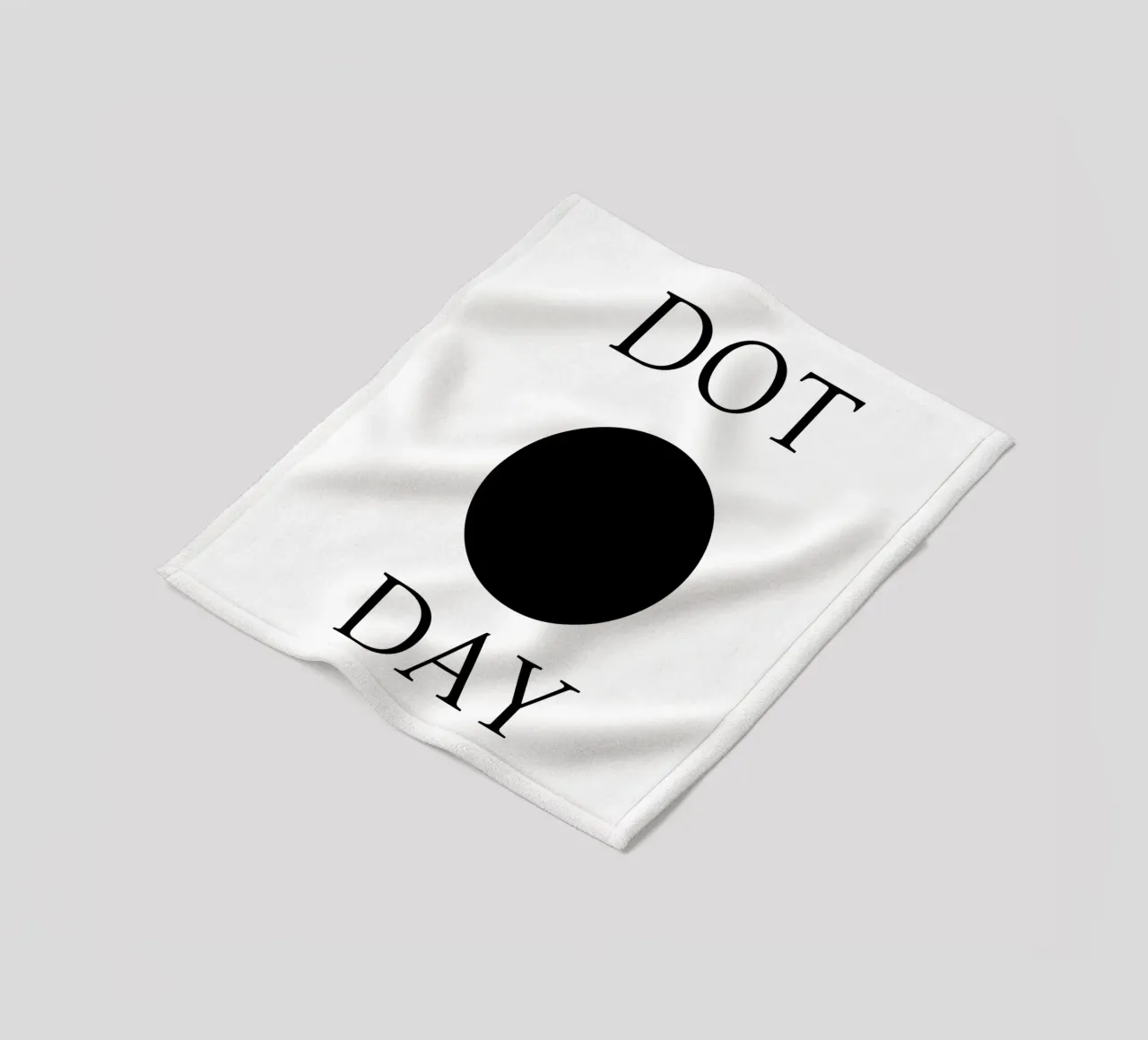 Dot Day Design minimalista e divertente coperta in pile da sillyindustries