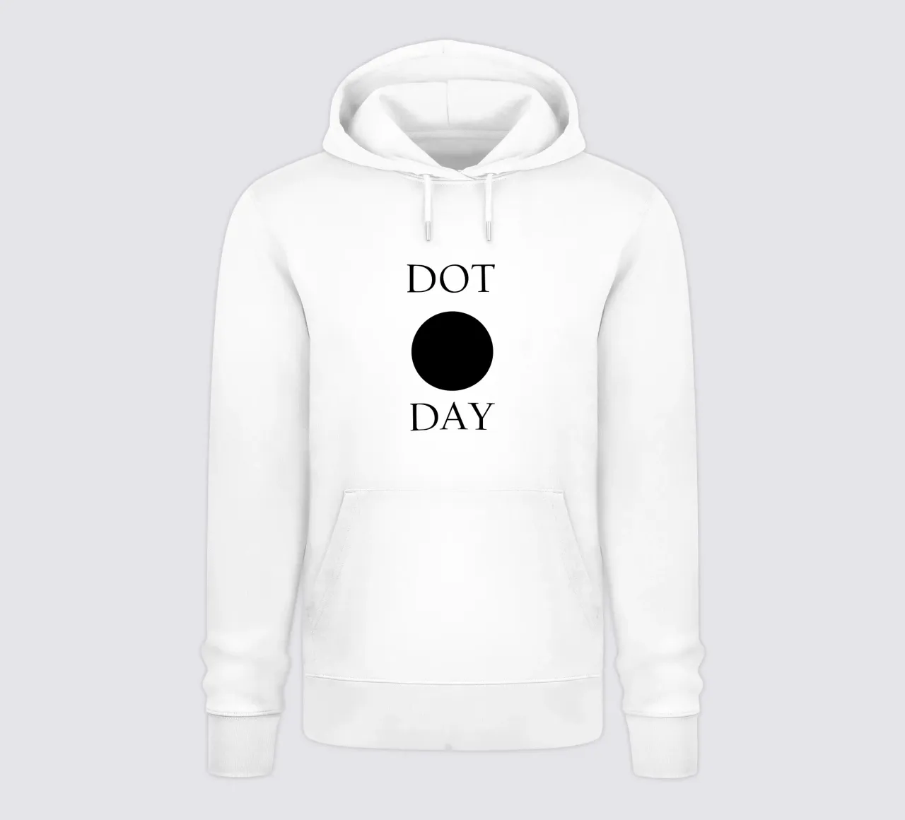 Dot Day Design minimalista e divertente felpa con cappuccio da sillyindustries
