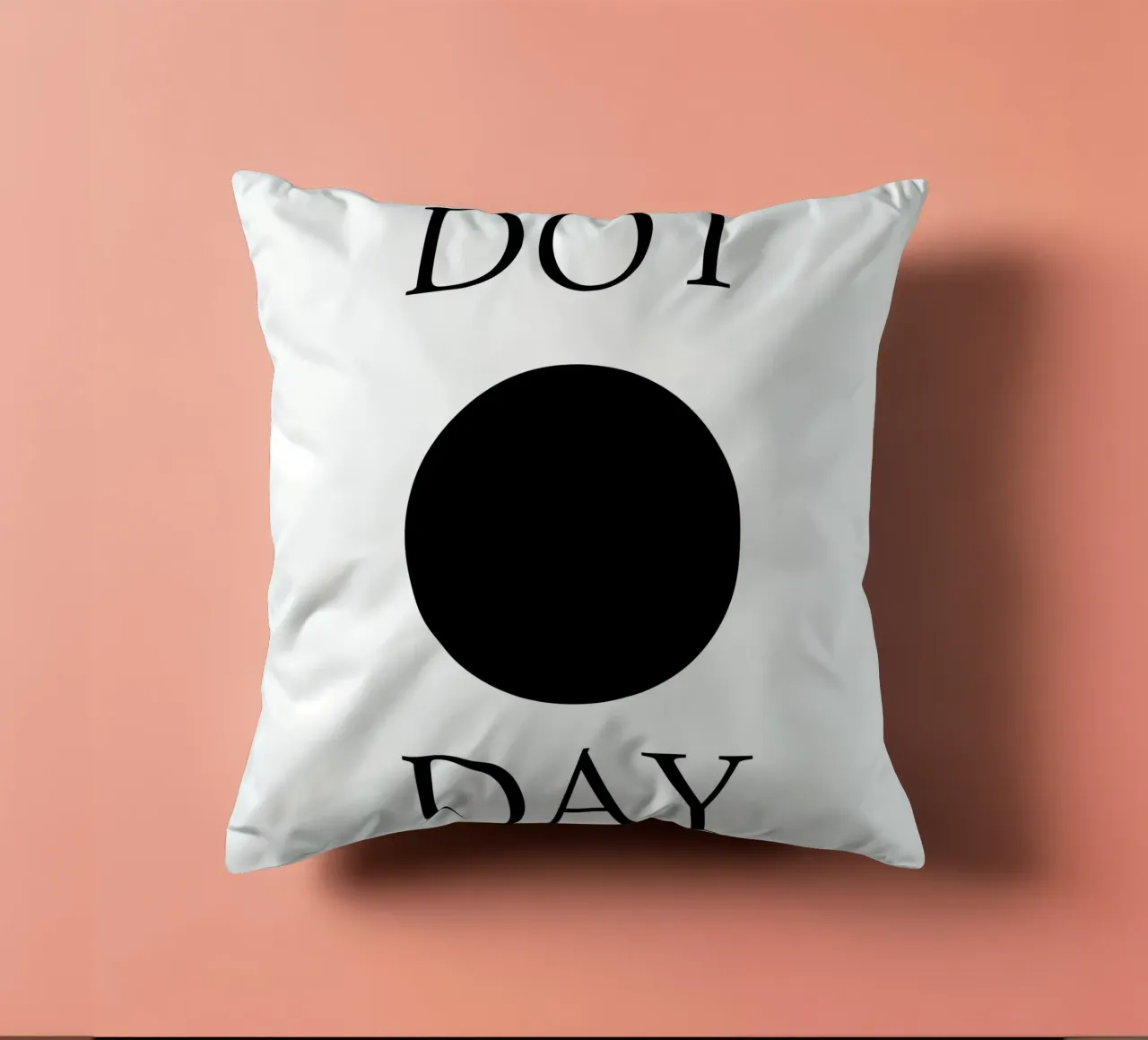 Dot Day Design minimalista e divertente cuscino da sillyindustries