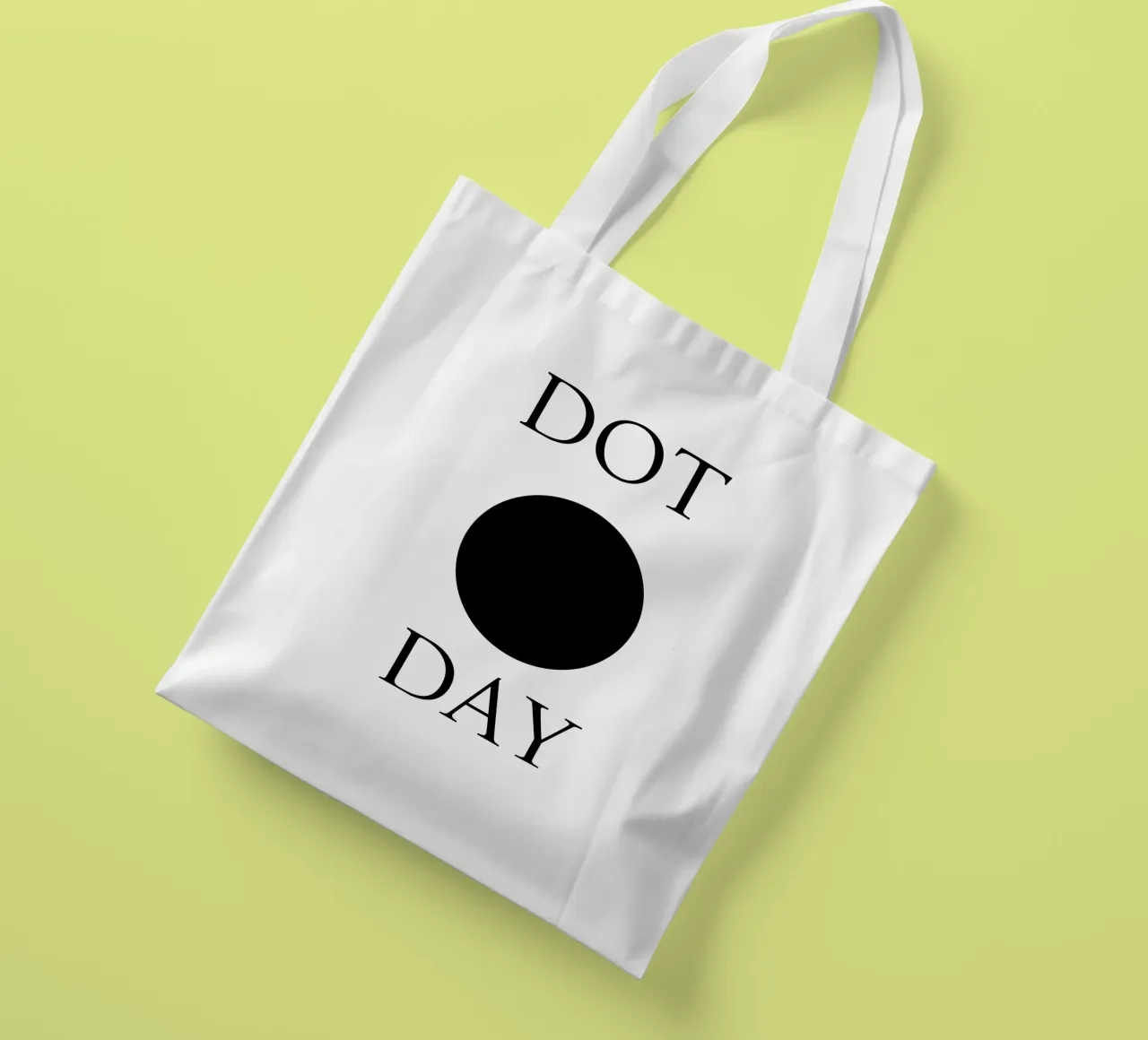 Dot Day Design minimalista e divertente borsa in juta da sillyindustries