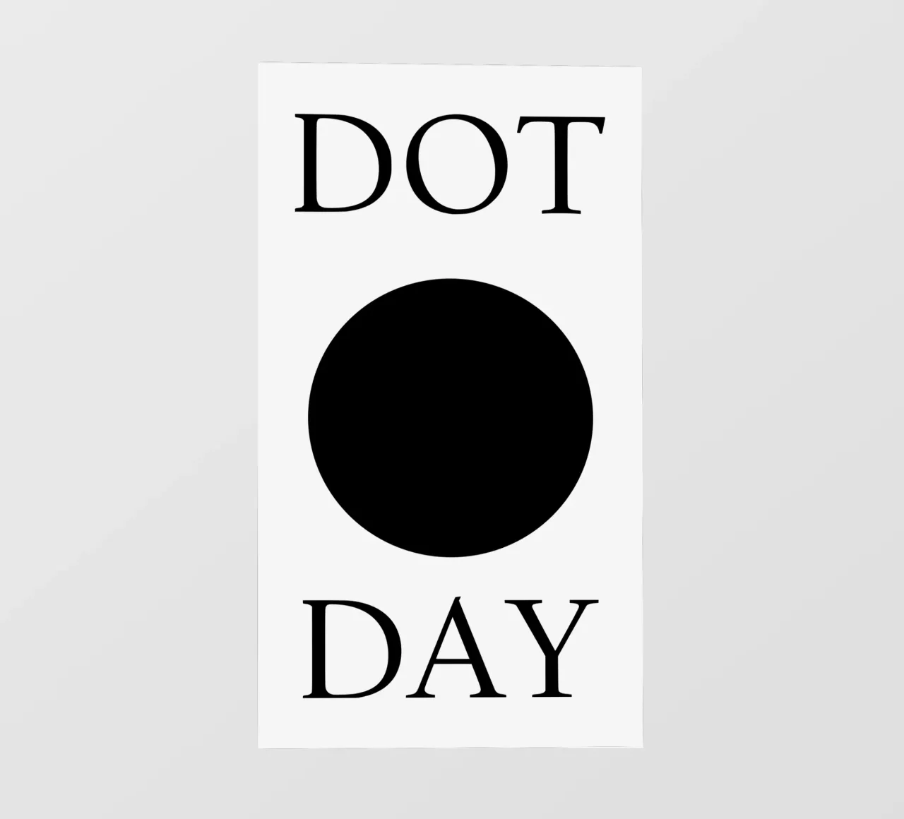 Dot Day Design minimalista e divertente pellicola backlit da sillyindustries