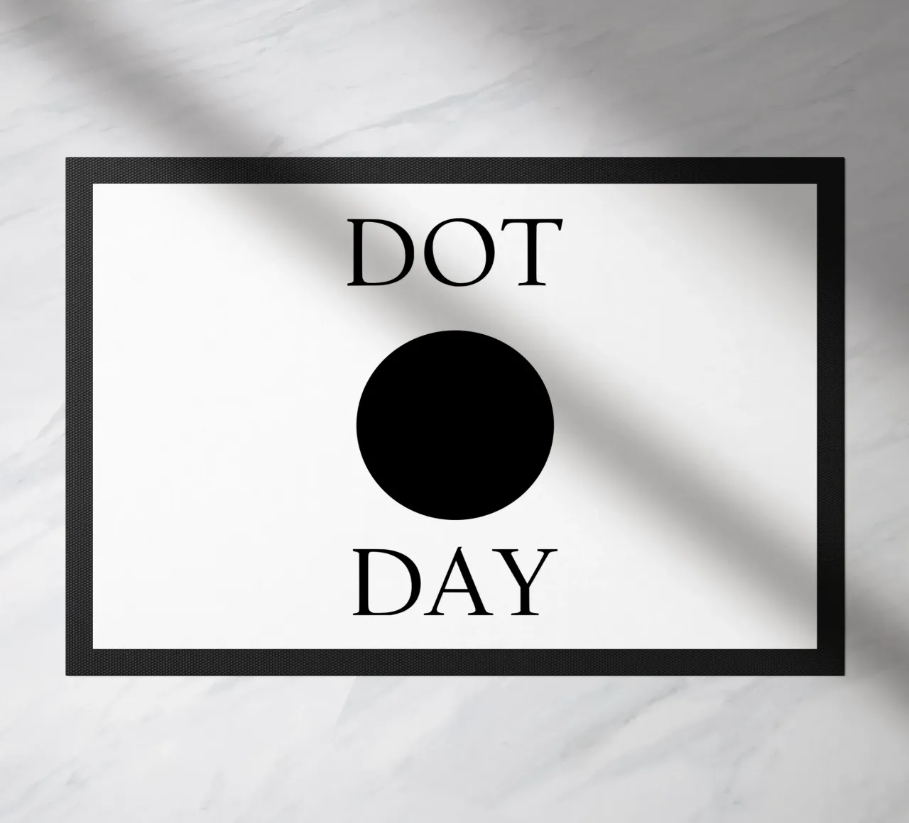 Dot Day Design minimalista e divertente zerbino da sillyindustries