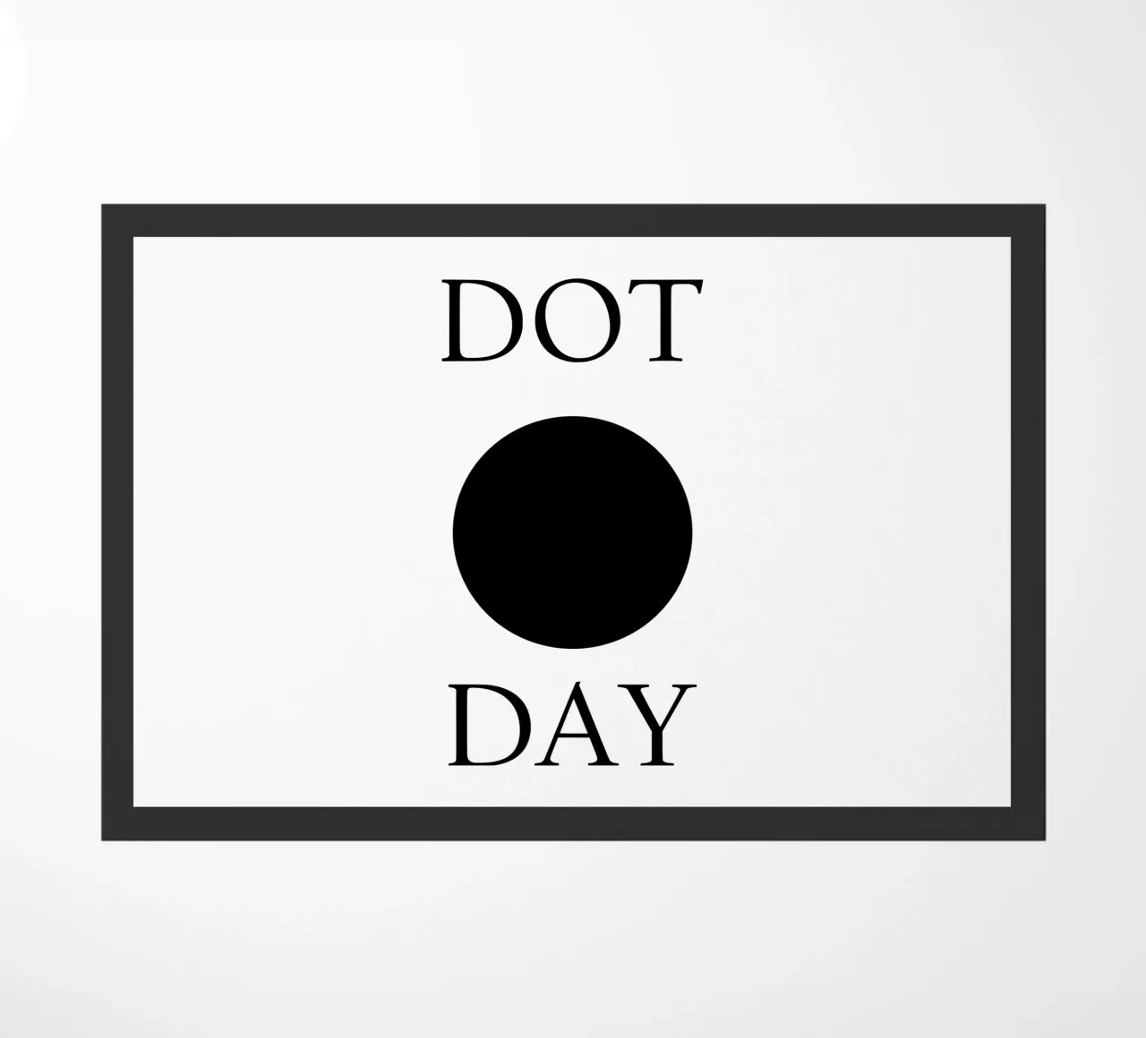 Dot Day Design minimalista e divertente zerbino da sillyindustries