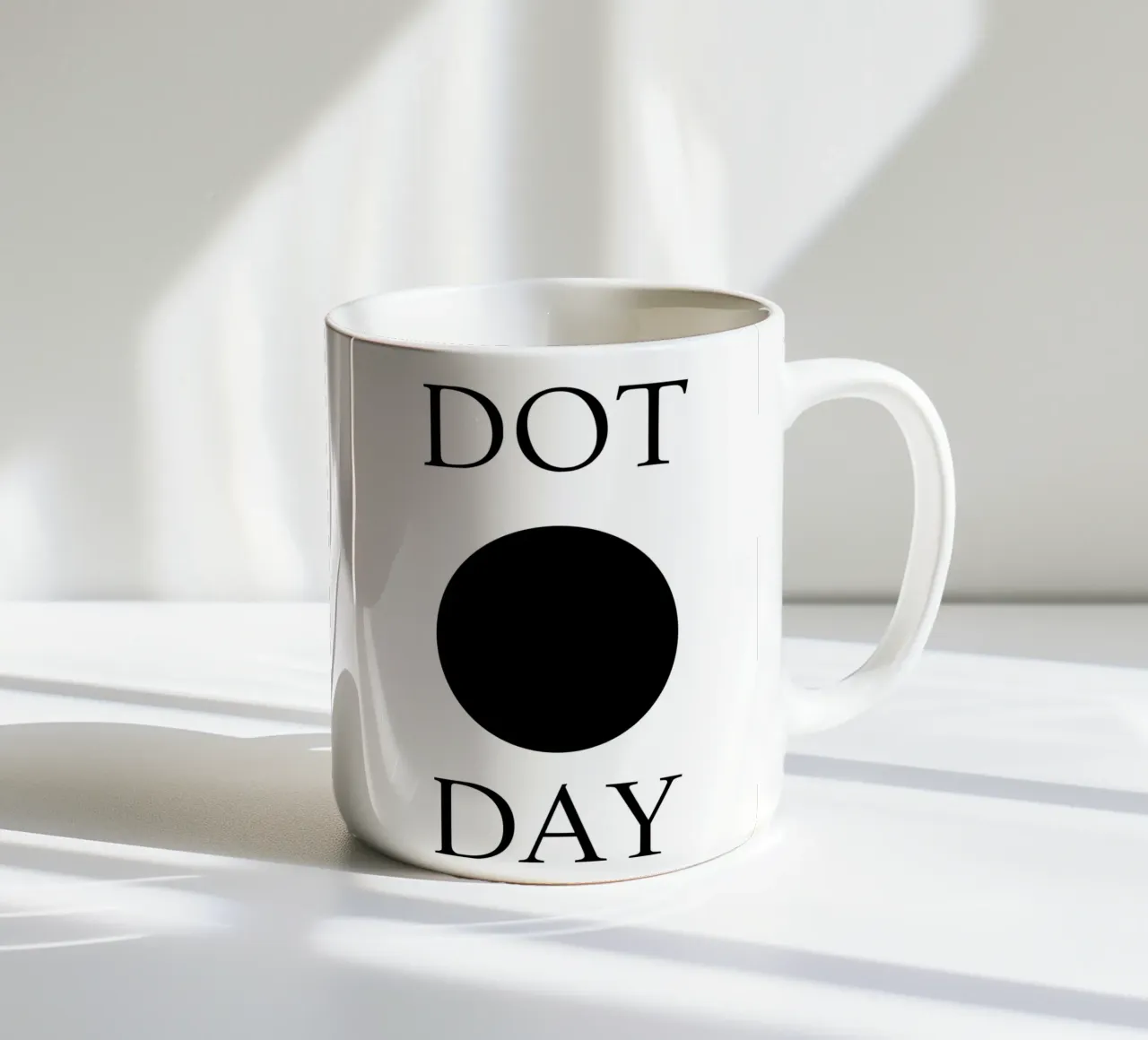 Dot Day Design minimalista e divertente tazza in ceramica da sillyindustries