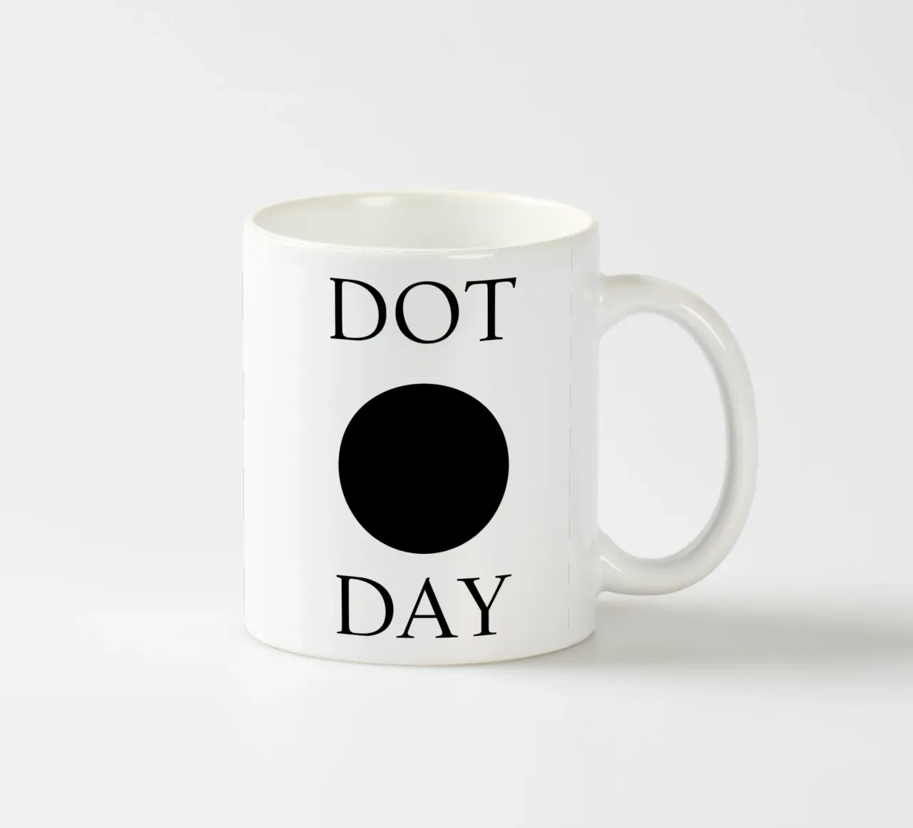 Dot Day Design minimalista e divertente tazza in ceramica da sillyindustries