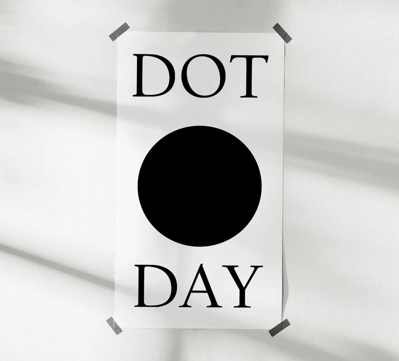 Dot Day Design minimalista e divertente carta hahnemühle da sillyindustries