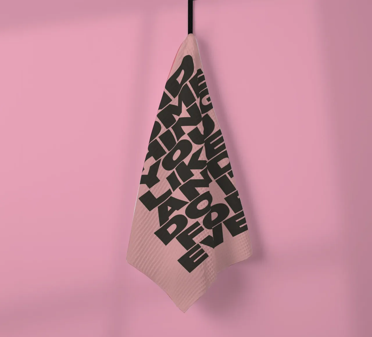 Find Something You Like and Do It Forever Typography Print tea towel by THE MOTIVATED TYPE