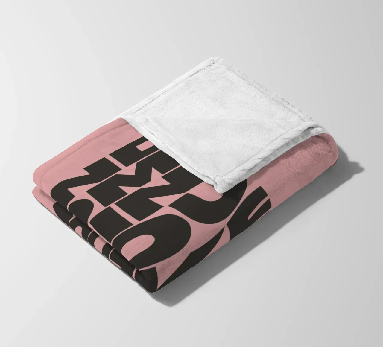 Find Something You Like and Do It Forever Typography Print fleece blanket by THE MOTIVATED TYPE