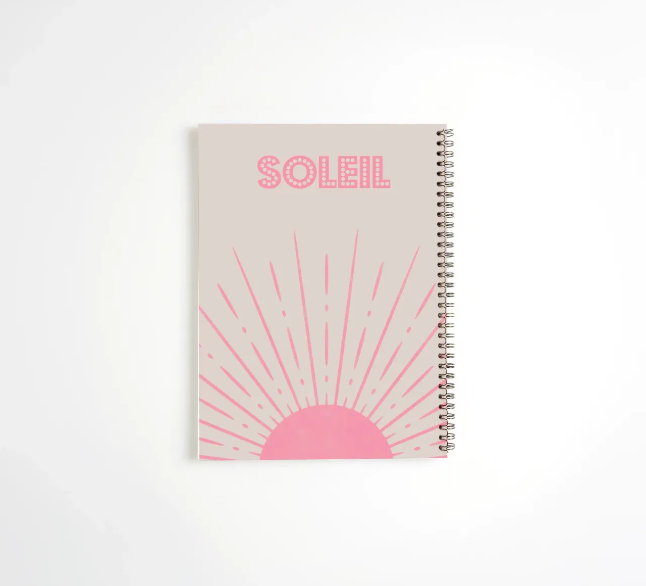 Le Soleil spiral notebook by Attaboy Dsgn