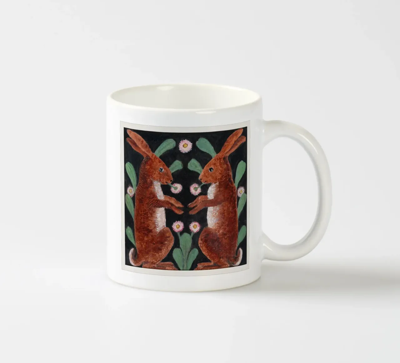 Two Hares tazza in ceramica da vintageshop
