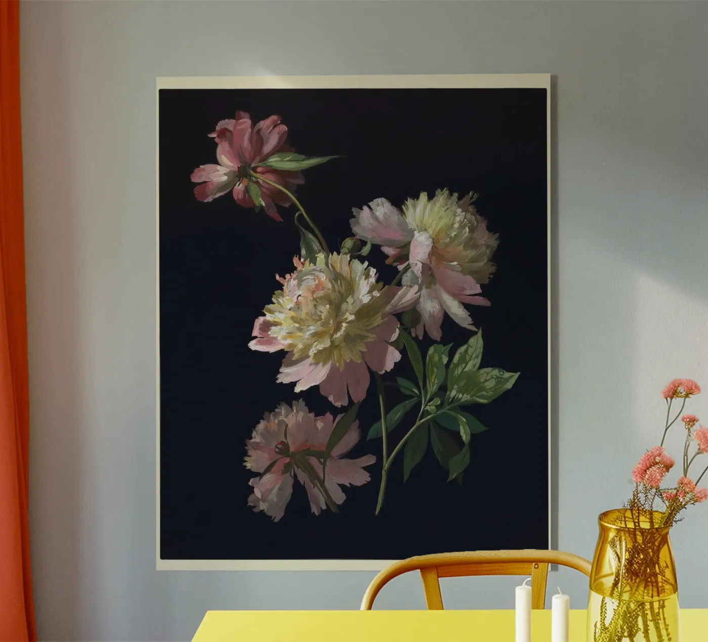 Flower Study, Peonies acryl van vintageshop