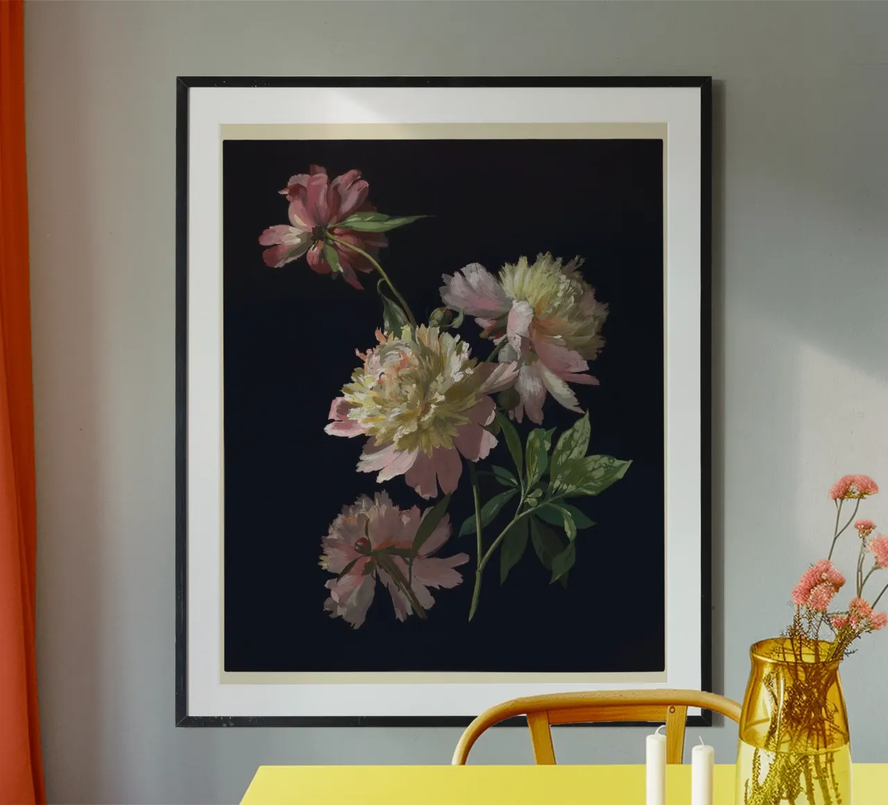 Flower Study, Peonies poster da vintageshop