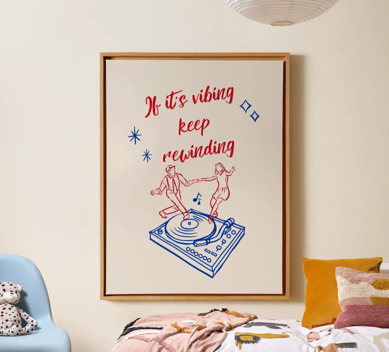 If it’s vibing, keep rewinding canvas by Taika Tori Art