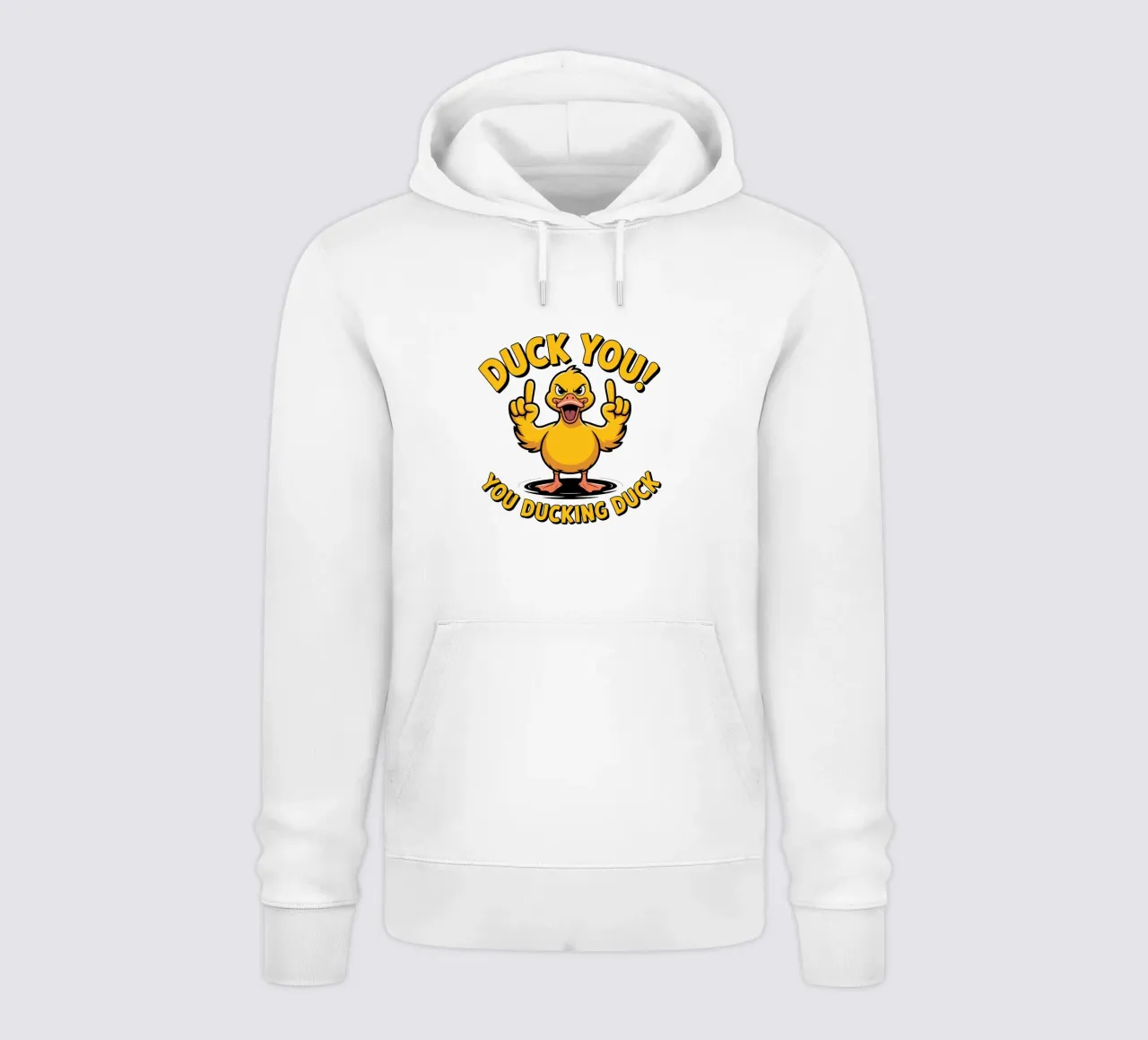 Duck You! You ducking duck felpa con cappuccio da edsonramosart