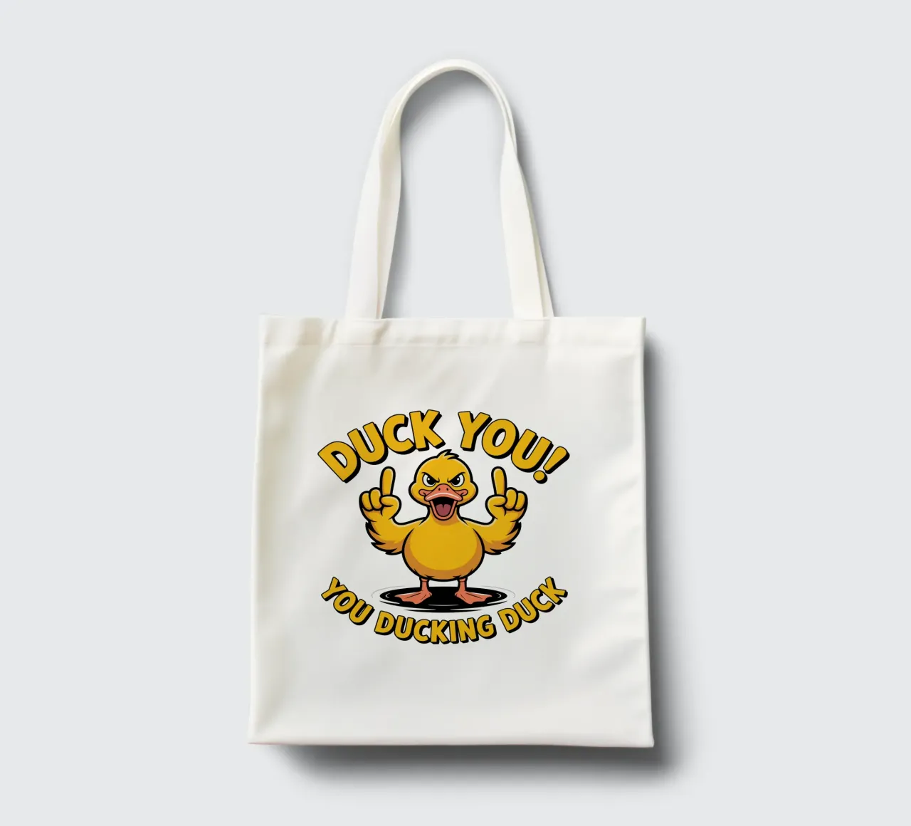 Duck You! You ducking duck borsa in juta da edsonramosart