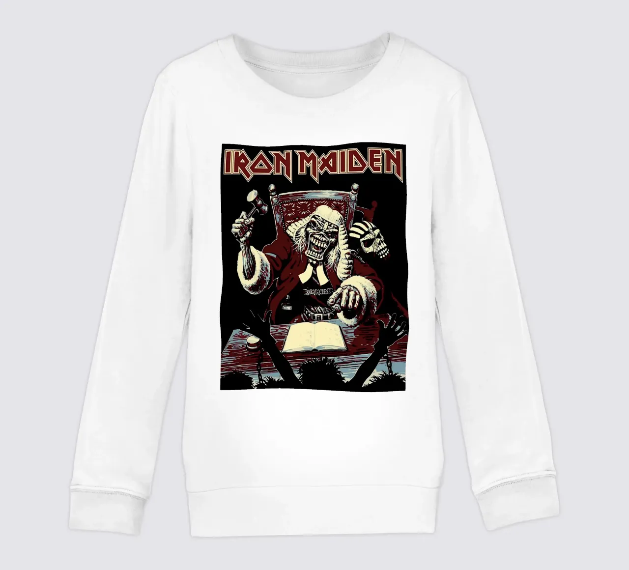 iron maiden band kids sweatshirt by vanhesling