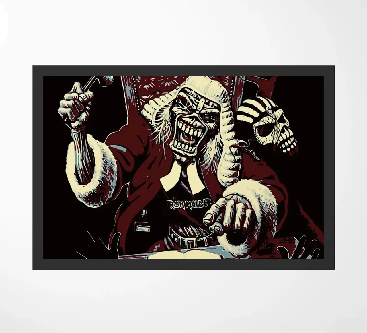 iron maiden band doormat by vanhesling