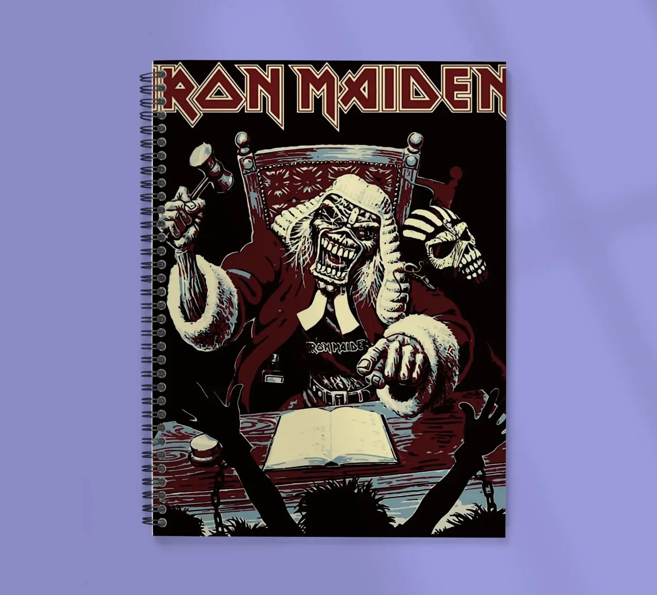 iron maiden band spiral notebook by vanhesling