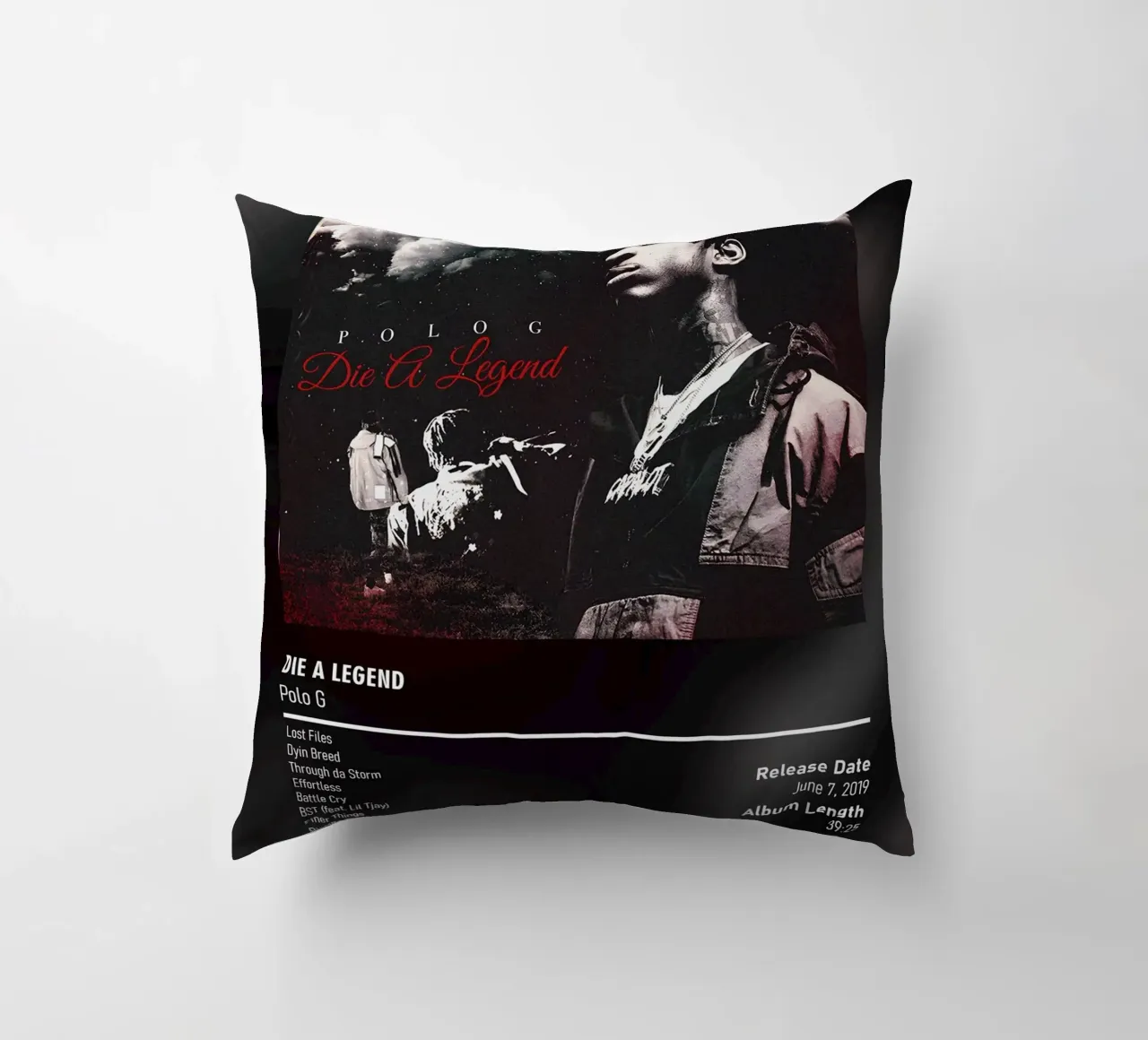 Die a Legend By Polo G cuscino da DGUnder