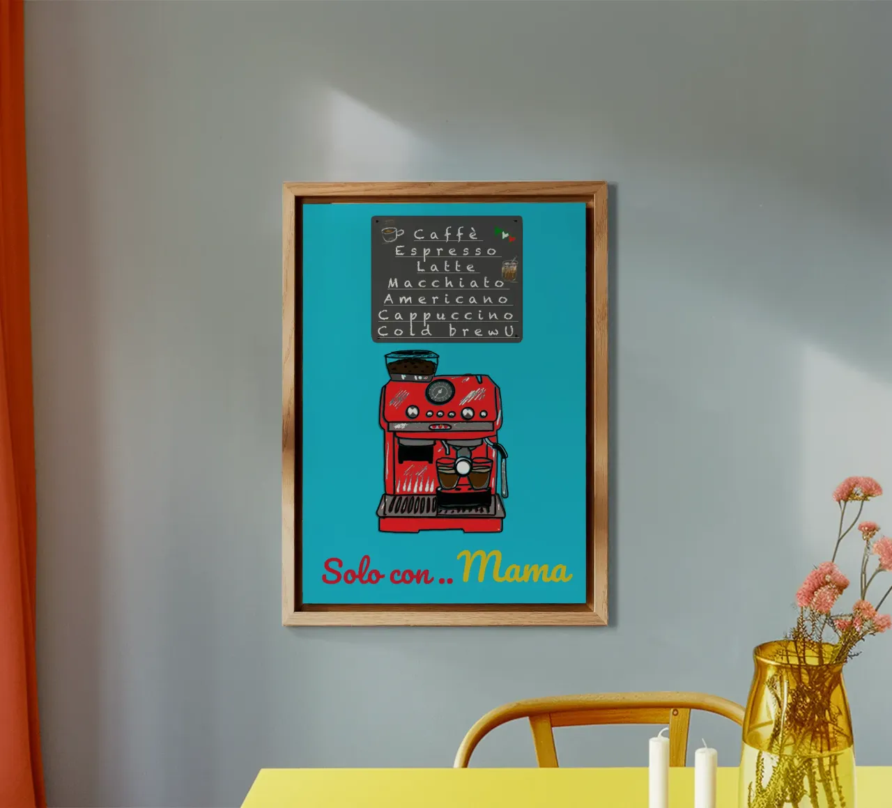 Café solo con .... personalise even coffee lovers alu-dibond by Nica Colorie