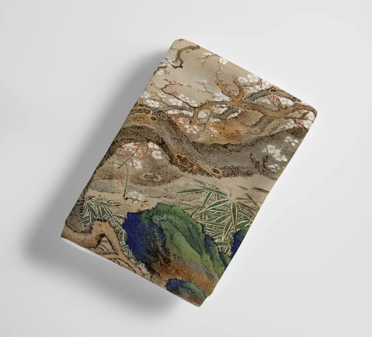 Japanese plum blossoms in moonlight asciugamano da bagno da vintageshop