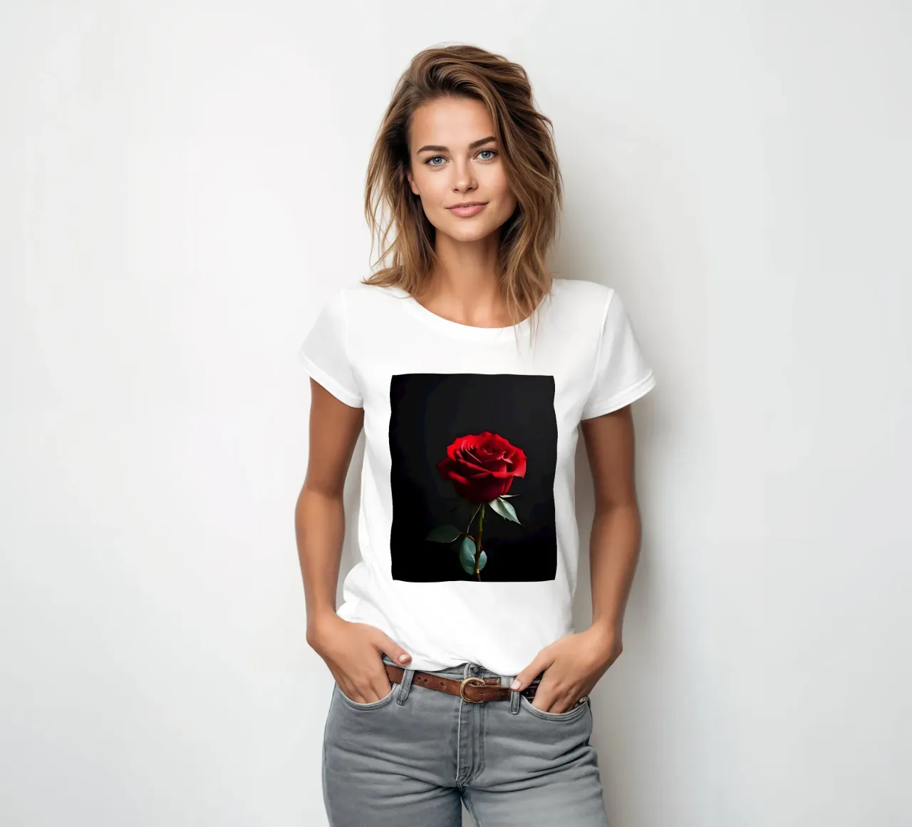 Rote Rose Frauen T-Shirt von luxi&lace