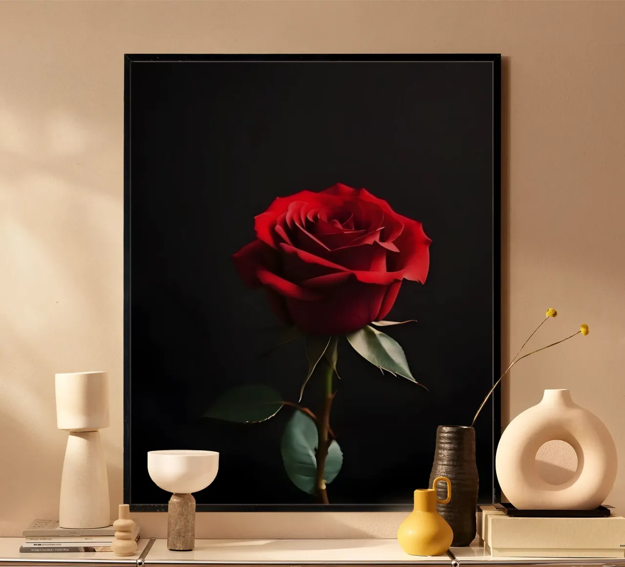 Rosa rossa poster da luxi&lace