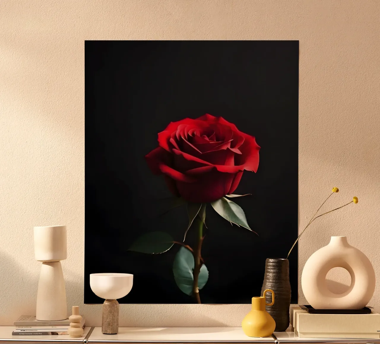 Rosa rossa poster da luxi&lace