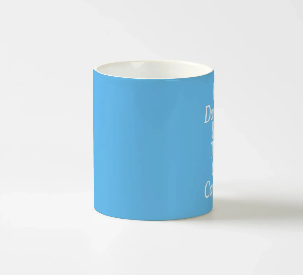Please Don't Shrink Yourself to Make Others Comfortable ceramic mug by THE MOTIVATED TYPE