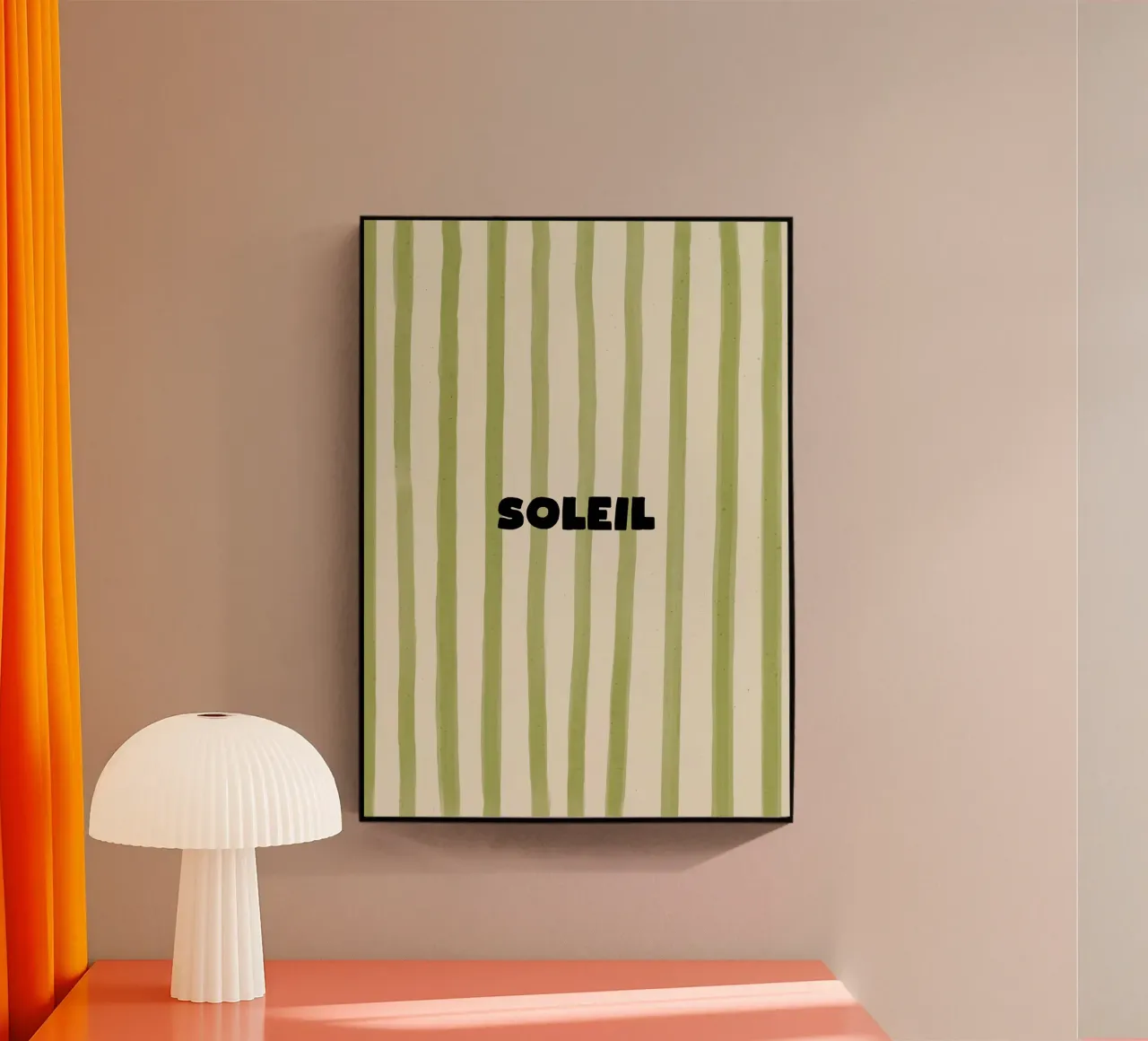 Soleil Typography plexiglass da Attaboy Dsgn